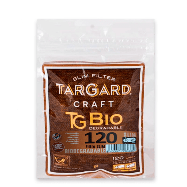 Filtros Biodegradables TarGard Slim Long 120 uds